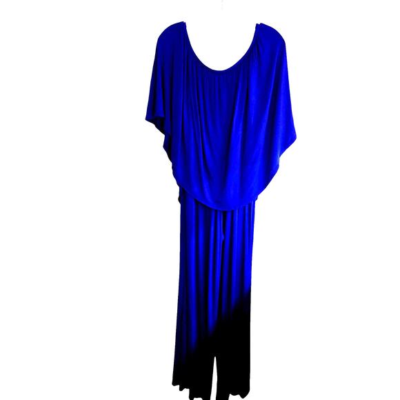 Re Va Va Medium M Blue Women's Jumpsuit Romper Pantsuit Miss Size 8 10 - Picture 6 of 7